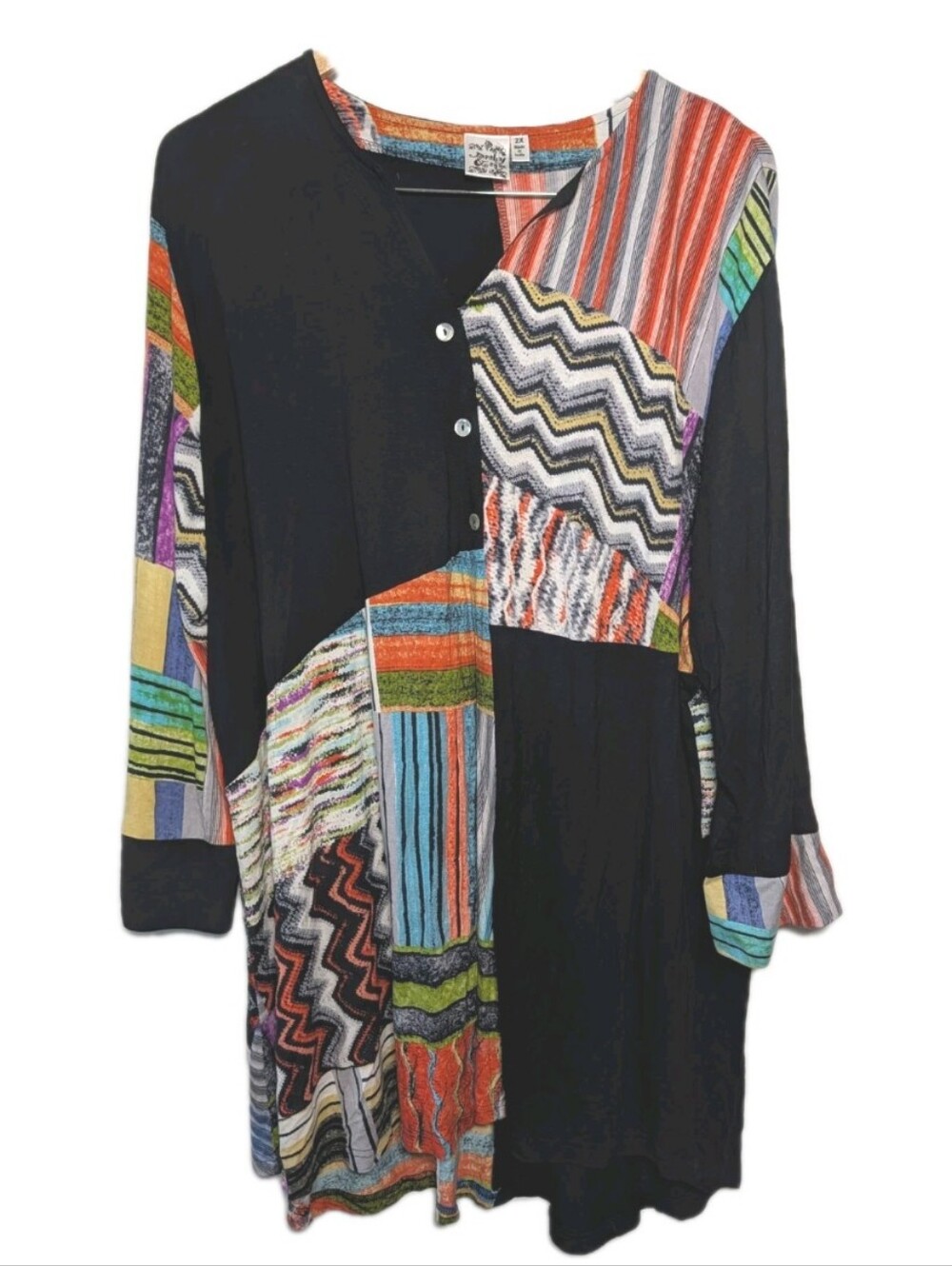 Parsley And Sage Tunic Top 3/4 Sleeve Women Size 2X Artsy Boho